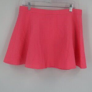 L'Amour Hot Pink Skirt with Gold Hearts Size XL